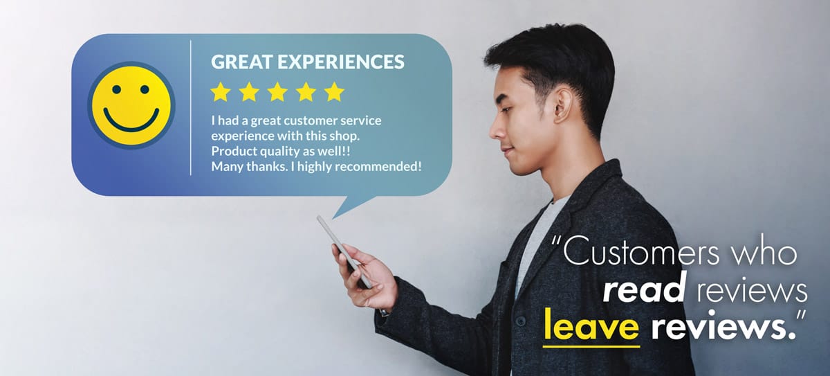 Customers who read reviews leave reviews