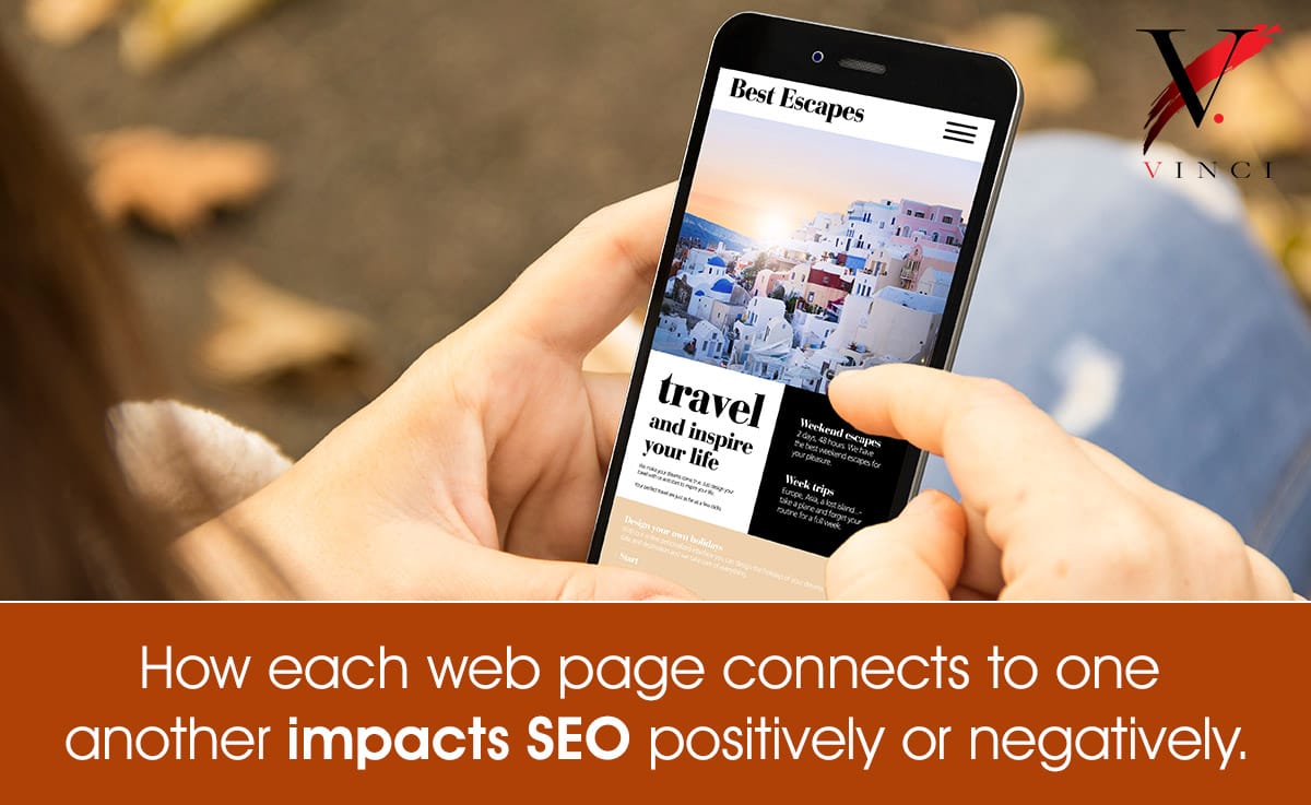 your website navigation connects one page to another may impact SEO positively or negatively