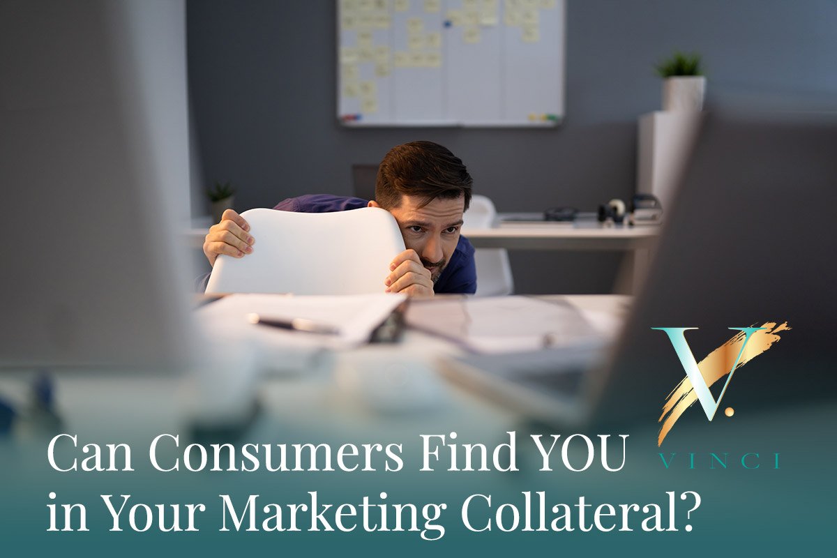 Can consumers find YOU on your marketing collateral?